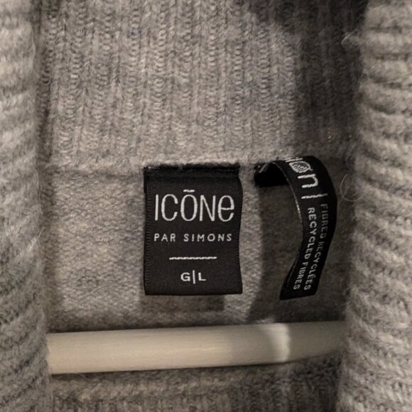 Cropped grey turtleneck - Picture 3 of 6